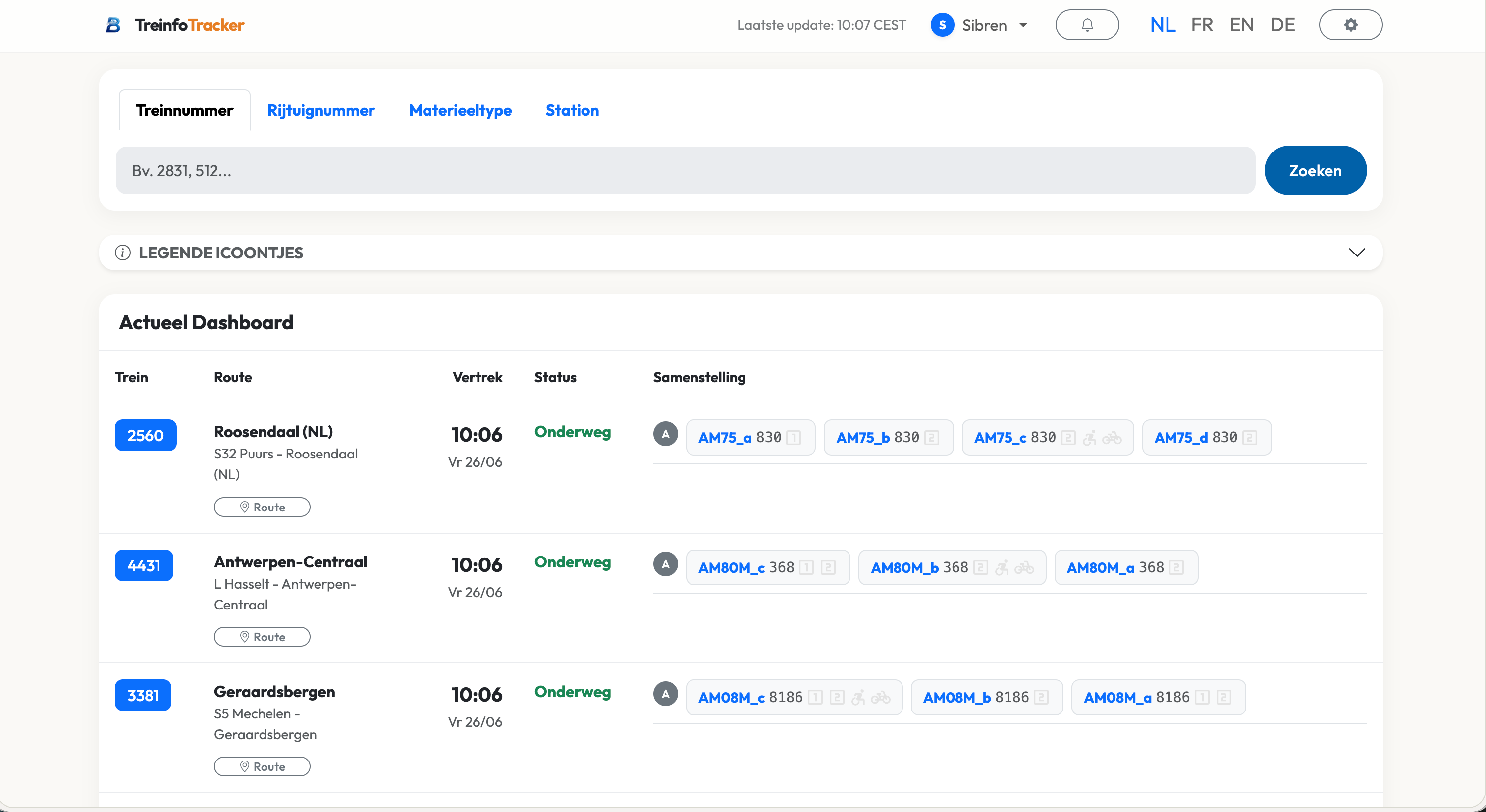 Treinfo preview